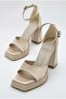 Women's Special Design Single Strap Platform Heeled Evening Dress Shoes, Wedding Dress Shoes (10 cm Heel) - 8