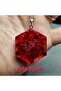 North Star - Triquetra Red Orgonite Pendant - Stainless Steel Chain (Handmade Design Products) - 6