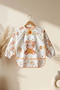 Tinybee Stain-Proof, Liquid-Proof, Long-Sleeved Baby Food Bib - Set of 2 Blw Compatible with Crumb Pockets 6 - 3