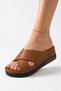 Unisex Cross-Strapped Orthopedic Sole Women's Slippers - Soft Insole - 3