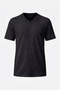 Organic Cotton Black Men's Short Sleeve V-Neck T-Shirt - 4
