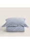 Lorenza 100% Cotton Double Duvet Cover Set 200X220 cm Marin Blue/Soft Blue - 6