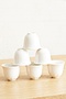 Set of 6 Mirra – Zemzem Porcelain Cups, Coffee Side Serving Cups - 3