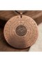 Esmaül Hüsna Torus Copper Pendant Vefk Talisman 100% Pure Copper Life Torus 33mm Abundance Blessings Wealth Luck Celbi Protection from Evil Eye Prayer Ancient Air Symbol Unisex Medallion - 5