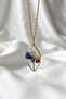 Oval Design Tree of Life 7 Chakra Natural Stone Chain Necklace - 2