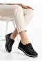 Women's Black Orthopedic Soft Sole Stylish Comfortable Daily Shoes - 3