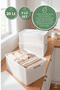 3-Piece Storage Box with Lid 20 Lt Multi-Purpose Organizer Bathroom Kitchen Cabinet Organizer - 2