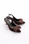 2037 Women's Bow Detailed Heeled Shoes - 2