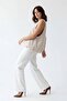 Beige embroidered cotton vest - 4