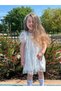 Printed Tulle Girl's Dress