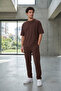 Men's Short Sleeve Oversize Combed Cotton Tracksuit Set - 4