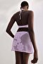 Crochet-look beach skirt