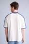 Cotton Boxy Fit Polo Collar Slogan Printed Short Sleeve Polo T-Shirt H7491Ax26Hs - 5