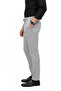Men's Dark Gray Lycra Slim Fit Stylish Fabric Trousers with Elastic Waist & Drawstring 2600572 - 2