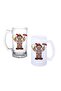 Sausage Handle Beer Glass with Frosted or Transparent Options 0216