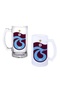 Burgundy Blue Beer Glass with Handle, Frosted or Transparent Options 040