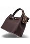 Brown, with Lock and Scarf Detail, Puppy Design, Cross Strap, Small, Women's Hand and Shoulder Bag - 6