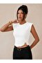 New Season Ottoman Fabric Side Gathered Bat Sleeve Women's Blouse - 6