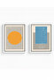 White Wooden Framed 2 Piece Set Painting Huhu1