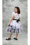 Girl's Tulle Dress with Kuromi and My Melody Pattern, Tulle Girl's Party Dress 2712 - 3