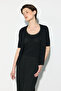 Lace Trim Rayon Knitwear Cardigan - Black - 3