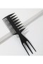 Black Three-Way Hair Styling Comb