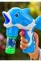 Dolphin Bubble Gun with Automatic Bubble Solution, Light-Up Eyes and Sound Effects - 4