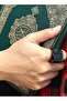 Digital Counter Tasbeeh, SMART Zikr Ring Metal 22mm Black/Grey - 3