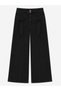 Wide Leg Lycra Girls' Jean Trousers with Bow Detail - 2