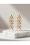 Letter Figured Earrings - 2