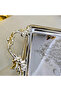 Cast Metal Frame Rectangular Tray with Handle 35*19 Silver - 4