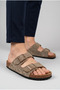 Unisex Women's and Men's Full Anatomical Comfort Sole Model Arizona Double-Strapped Buckle Comfortable Daily Slippers - 5