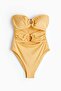 Padded-cup bandeau swimsuit - 6