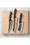 Professional Kitchen Knife Set, 3-Piece Chef Knife & Cleaver Set with Protective Sheaths, Ergonomic Handle for Home Cooking, Meat Slicing, and Vegetable Prep - 6