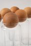 Set of 12 Glass Jars with Wooden Cork Lids 1300 ml |   Glass Storage Container Legume Food Organizer Large Size - 4