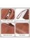 Women's Wallet with RFID Blocking PU Leather Large Capacity Card Holder with Wrist Strap, Money Storage with Zipper for Travel, Work, Gym, Beach, Commuting, Dating, Students, Everyday Organization - 2