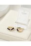 Elegance Museum Xuping Tarnish Resistant Steel with Black Enamel and Stone Butterfly Detail Stylish Hoop Earrings - 2
