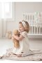 Baby Girl Moon Collar Floral Patterned Cotton Muslin Lined Dress - 2