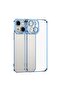 Electroplated Θήκη Σιλικόνης Blue (Apple iPhone 15 Plus)