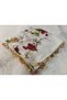Brand Handcrafted Needle Embroidered Writing 100% Cotton Muslin – 4 Sides Embroidered Elegant Headscarf 100X100 cm - 2