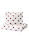 Barndröm Single Duvet Cover Set, White-Red, 150X200/50X60 cm