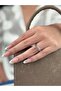 Vintage Classic Zircon Stone Ring Gold Plated 431