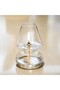 Vintage-Inspired Clear Glass Lantern with Permanent Fiberglass Wick – Refillable & Smokeless Decorative Table Lamp for Home Decor, Weddings & Gifting - 2