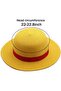 Luffy Straw hat for Cosplay Straw Hat for Halloween Costume Party AnimeYellow Strawhats with String - 3