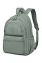 Large Size Waterproof Crinkle Fabric School Bag with Laptop Compartment Green - 2