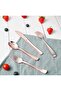 Premium Rose Golden Plastic Cutlery Set, 90 Pieces Flatware Collection Includes 30 Spoons,30 Forks and 30 Knives, Reusable Dining Tableware for Home Kitchen and Serving (90, Rose Gold) - 6