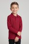Unisex Kids' Burgundy Lacoste Polo Collar Long Sleeve School T-Shirt - 2
