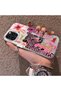 iPhone 15 Pro Compatible Silicone Edge Hard Back Case Couple Phone Case Leopard Pattern - 2