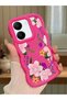 Vivo Y36 4g Compatible Case Camera Protector Red Silicone Couple Phone Case Floral Pattern