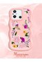 Redmi 11A Compatible Case Camera Protector Pink Silicone Couple Phone Case Floral Pattern - 2